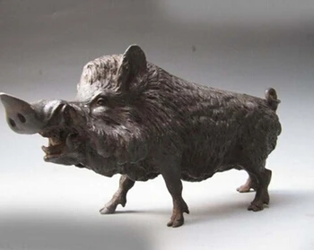 Antique bronze Pure Copper Brass 4.5 Folk Pure Bronze Copper esculpido javali porco
Antique bronze Pure Copper Brass 4.5 Folk Pure Bronze Copper esculpido javali porco