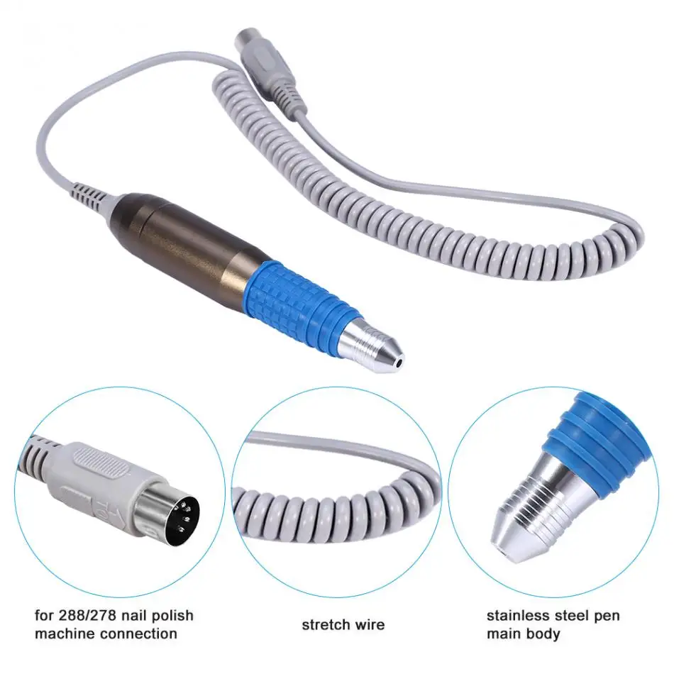 35000rpm Electric Nail Drill Handle Handpiece for Nail Polish Manicure Machine Nails File Pen Polish Drill Nail Art Tools
35000rpm Electric Nail Drill Handle Handpiece for Nail Polish Manicure Machine Nails File Pen Polish Drill Nail Art Tools