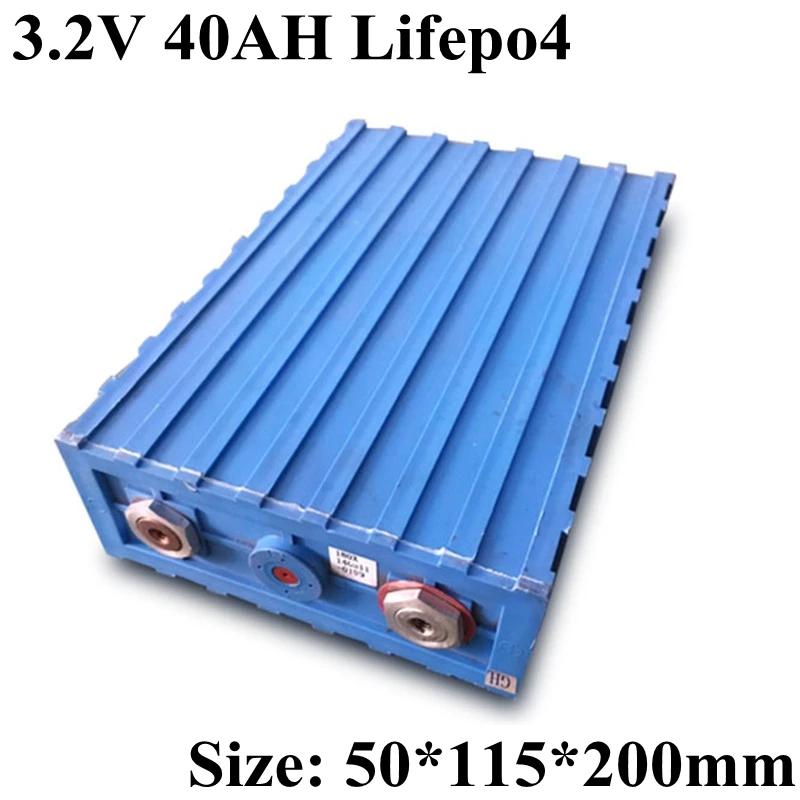 Power 3.2v Lifepo4 40ah Lithium 3.2v Rechargeable Battery 100A for Battery Pack Diy 12v Battery 40ah Energy Storage Power Tool
Power 3.2v Lifepo4 40ah Lithium 3.2v Rechargeable Battery 100A for Battery Pack Diy 12v Battery 40ah Energy Storage Power Tool