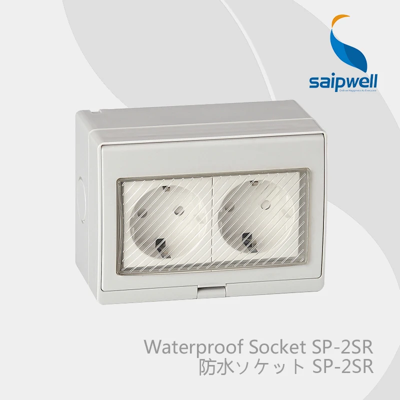 Saipwell Electrical Equipment & Supplies waterproof wall socket IP55 Germany Standard (SP-2SR)
Saipwell Electrical Equipment & Supplies waterproof wall socket IP55 Germany Standard (SP-2SR)