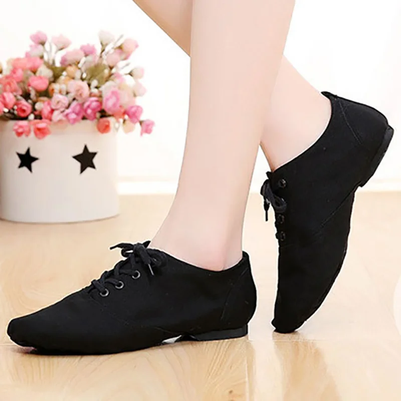 Черные зеленые красные парусиновые светильник-Вес занятий йогой Балетная туфли