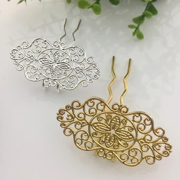 Filigree Flower Fork Hair Pins Hairpin DIY Supplies Hair Accessories Bridal Wedding Hair Jewelry
Filigree Flower Fork Hair Pins Hairpin DIY Supplies Hair Accessories Bridal Wedding Hair Jewelry