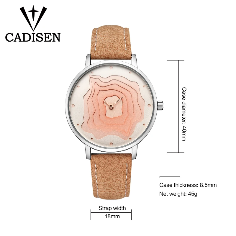 CADISEN 2019 new luxury fashion QUARTZ brand ladies watch waterproof leather simple style
CADISEN 2019 new luxury fashion QUARTZ brand ladies watch waterproof leather simple style