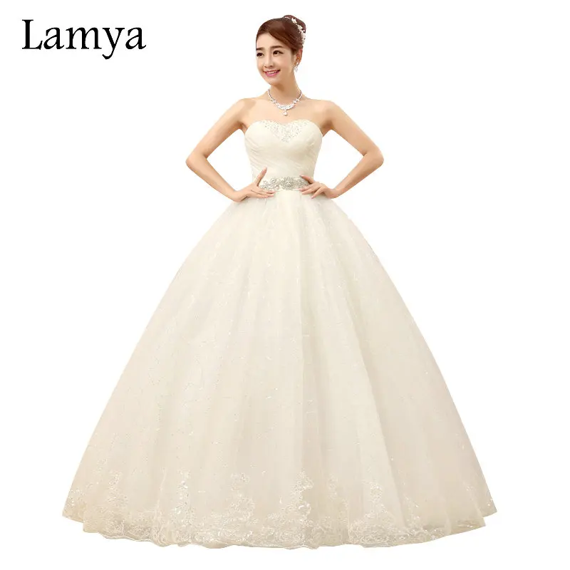 2015 New Style Wedding Dress Beautiful Sexy Lace Up Sleeveless Sweetheart Bride Gown Pleat Top Design Princess Wedding Dresses
2015 New Style Wedding Dress Beautiful Sexy Lace Up Sleeveless Sweetheart Bride Gown Pleat Top Design Princess Wedding Dresses