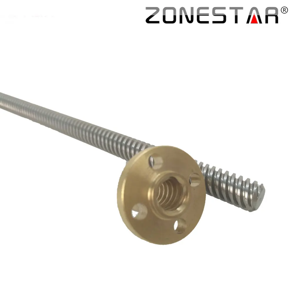 ZONESTAR T8 Lead Screw Dia 8MM Pitch 8mm Lead 345mm with T8 copper nut for 3D printer part
ZONESTAR T8 Lead Screw Dia 8MM Pitch 8mm Lead 345mm with T8 copper nut for 3D printer part
