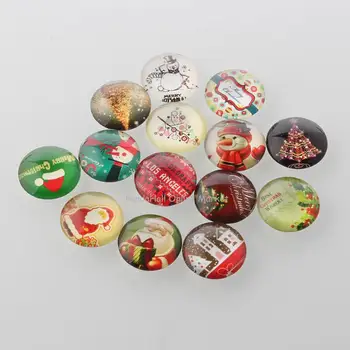 Christmas Ornaments Half Round/Dome Christmas Photo Glass Cabochons, Mixed Color, 12x4mm
Christmas Ornaments Half Round/Dome Christmas Photo Glass Cabochons, Mixed Color, 12x4mm
