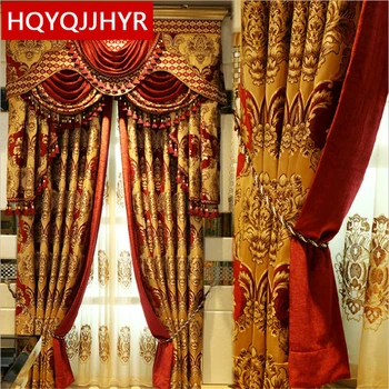 Royal aristocratic European embroidery full shade curtains for living room upscale villas decorated curtains for bedroom/Hotel
Royal aristocratic European embroidery full shade curtains for living room upscale villas decorated curtains for bedroom/Hotel