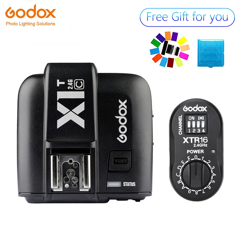 Godox XTR-16 Wireless 2.4G Power Control Flash Receivers + X1T-C TTL Wireless Transmitter for Canon Godox DE300 DE400 SK400
Godox XTR-16 Wireless 2.4G Power Control Flash Receivers + X1T-C TTL Wireless Transmitter for Canon Godox DE300 DE400 SK400