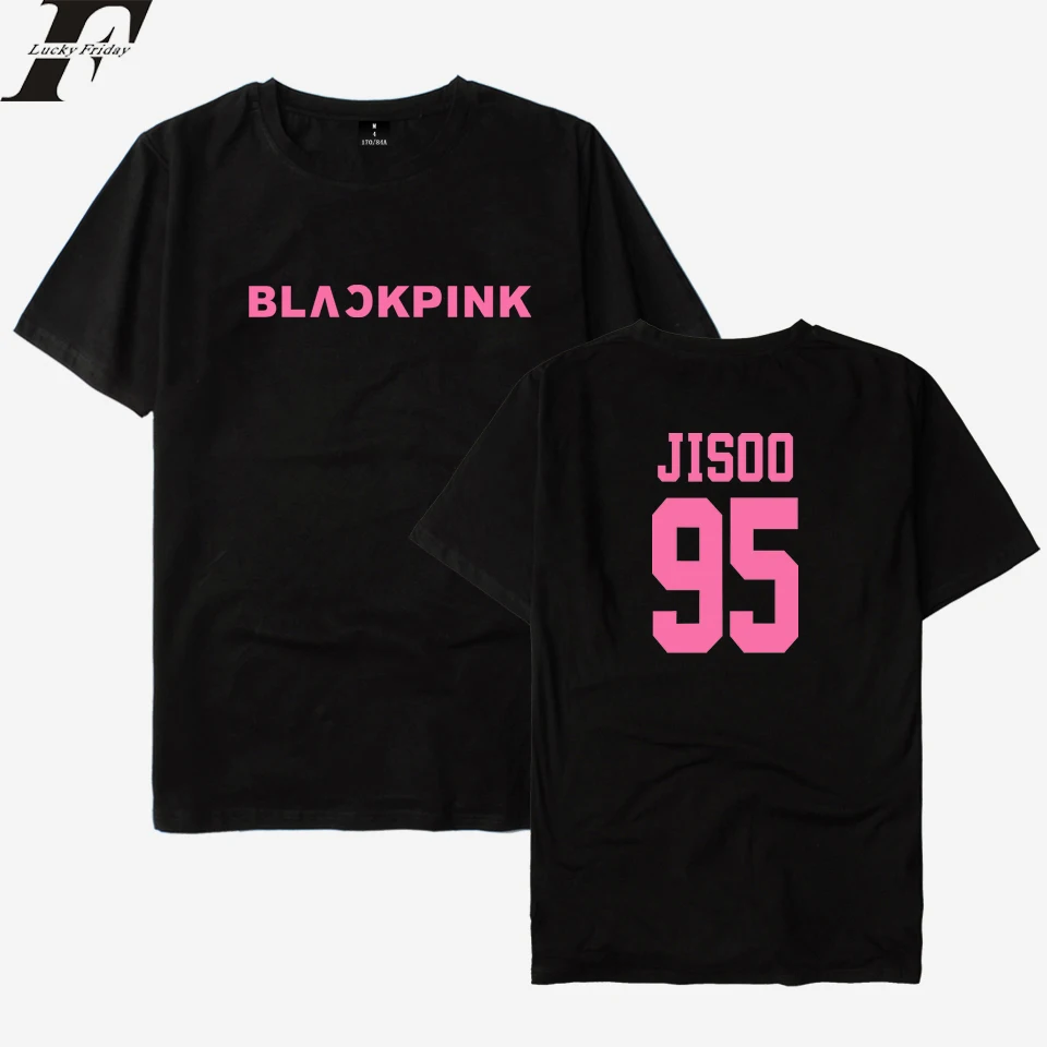 LUCKYFRIDAYF 2018 BLACKPINK Kpop Girl's Group T Shirt Men/Women Print Cotton Kpop T-shirt Women Funny Casual Top Tee Streetwear
LUCKYFRIDAYF 2018 BLACKPINK Kpop Girl's Group T Shirt Men/Women Print Cotton Kpop T-shirt Women Funny Casual Top Tee Streetwear