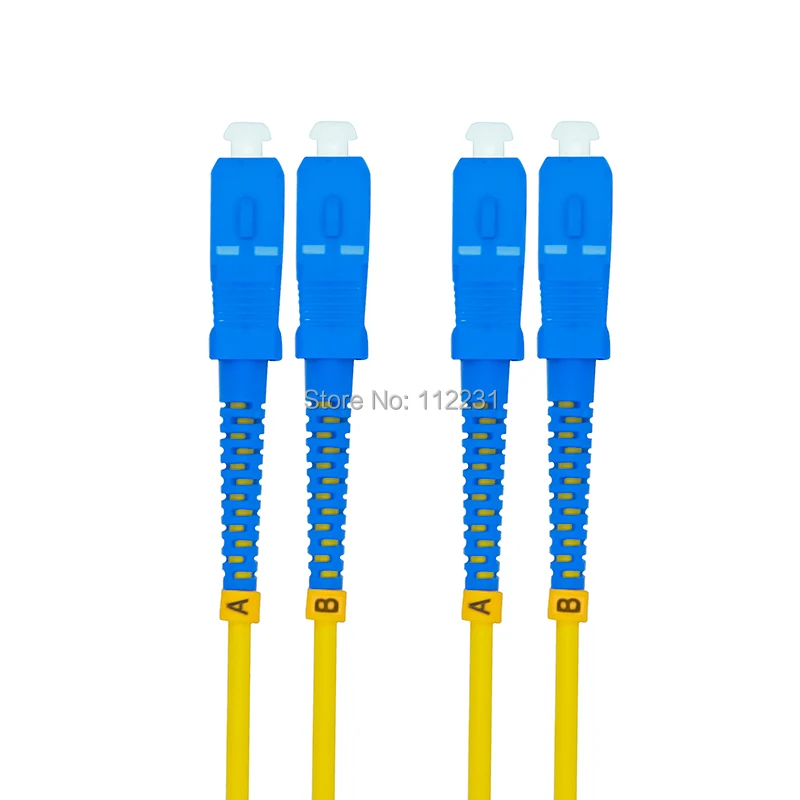 5Meters SC to SC Singlemode Duplex Optical Fiber Patch Cord Cable,SC/PC-SC/PC,3.0mm SC-SC 9/125 5M
5Meters SC to SC Singlemode Duplex Optical Fiber Patch Cord Cable,SC/PC-SC/PC,3.0mm SC-SC 9/125 5M