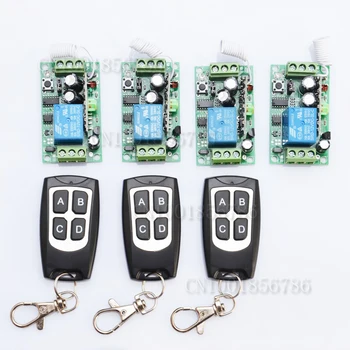 12V 1ch Learning Code Wireless Remote Control Switch System 4 Receiver and 3 Transmitter for entrance guard
12V 1ch Learning Code Wireless Remote Control Switch System 4 Receiver and 3 Transmitter for entrance guard