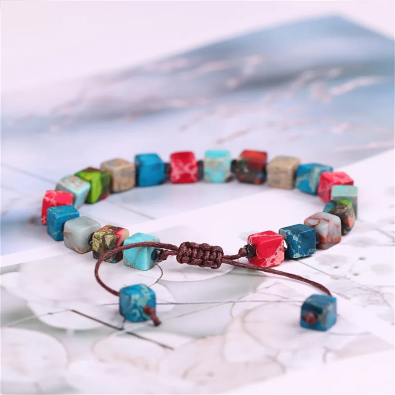 Women Bracelet Colorful Cube beaded Accessories Jewelry Female Customized Gifts Friendship Holiday Style Peaceful for women
Women Bracelet Colorful Cube beaded Accessories Jewelry Female Customized Gifts Friendship Holiday Style Peaceful for women