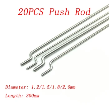 20PCS 1.2mm 1.5mm 1.8mm 2.0mm Z-shaped Push Rod Pullrod Length 300mm Servo Linkage Connecting Parts for RC Aircraft Boat
20PCS 1.2mm 1.5mm 1.8mm 2.0mm Z-shaped Push Rod Pullrod Length 300mm Servo Linkage Connecting Parts for RC Aircraft Boat
