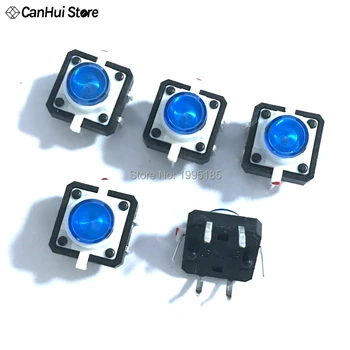 50 pcs/lot 12*12*7.3mm Tactile Push Button Switch Momentary Tact 12X12X7.0mm With LED Lights Blue 12x12x7.3 mm Power Switch
50 pcs/lot 12*12*7.3mm Tactile Push Button Switch Momentary Tact 12X12X7.0mm With LED Lights Blue 12x12x7.3 mm Power Switch