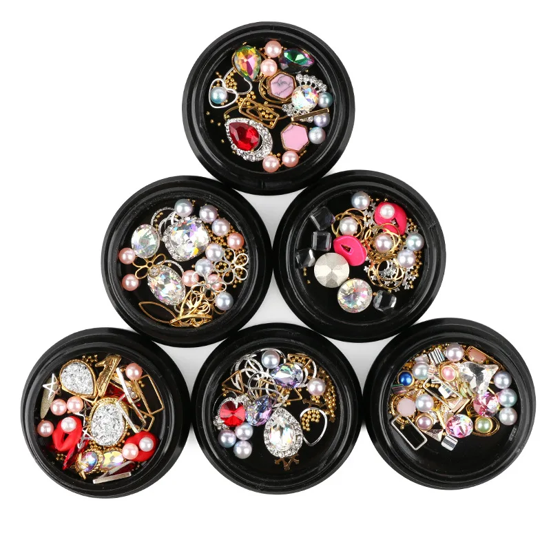 1box Multi Kind Of Mixed Colorful Crystal AB Nail Decoration Metal Ornaments Glass Rhinestones For 3D Nails Art Decorations
1box Multi Kind Of Mixed Colorful Crystal AB Nail Decoration Metal Ornaments Glass Rhinestones For 3D Nails Art Decorations