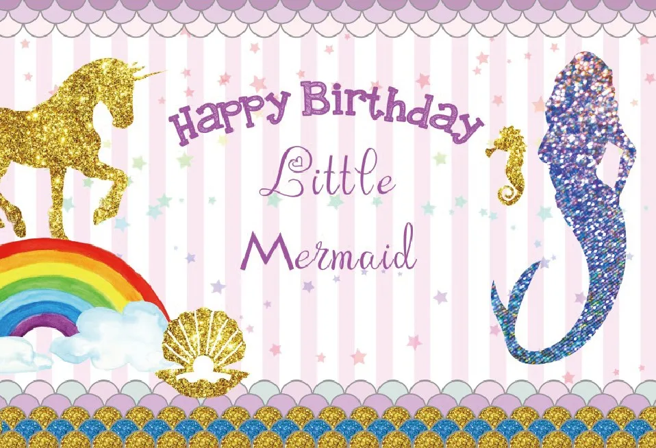 Laeacco Baby Party Cartoon Mermaid Unicorn Glitters Photography Backgrounds Customized Photographic Backdrops For Photo Studio
Laeacco Baby Party Cartoon Mermaid Unicorn Glitters Photography Backgrounds Customized Photographic Backdrops For Photo Studio