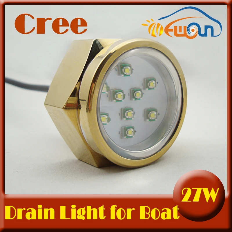 12V 24V waterproof IP68 drain plug led lighting for boat yatch underwater led light,27W high power led drain plug light white
12V 24V waterproof IP68 drain plug led lighting for boat yatch underwater led light,27W high power led drain plug light white
