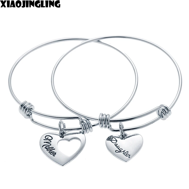 XIAOJINGLING Hot Sale Trendy Bracelets 2PCS Mother Daughter Fashion Bangles Bracelet Zinc Alloy Women Jewelry For Mothers' Day
XIAOJINGLING Hot Sale Trendy Bracelets 2PCS Mother Daughter Fashion Bangles Bracelet Zinc Alloy Women Jewelry For Mothers' Day