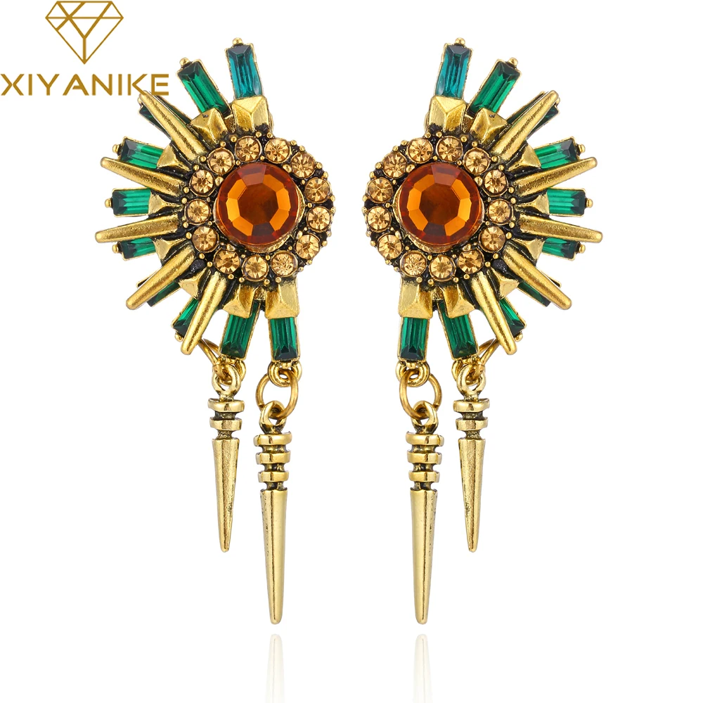 Colorful Flashing Rhinestone Crystal Fan Rivet Tassel Drop Earring Women Earring wholesaler Free Shipping boucle d'oreille E83
Colorful Flashing Rhinestone Crystal Fan Rivet Tassel Drop Earring Women Earring wholesaler Free Shipping boucle d'oreille E83
