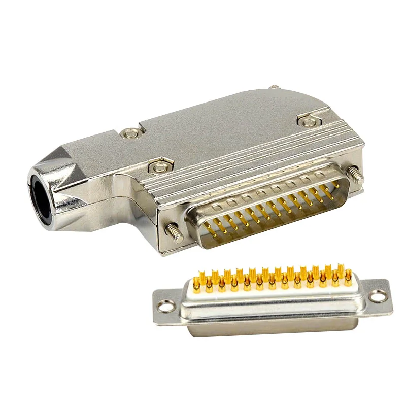 Pure copper DB25 2 row 25-pin male female 90 degree outlet shell elbow connector VGA computer video interface
Pure copper DB25 2 row 25-pin male female 90 degree outlet shell elbow connector VGA computer video interface