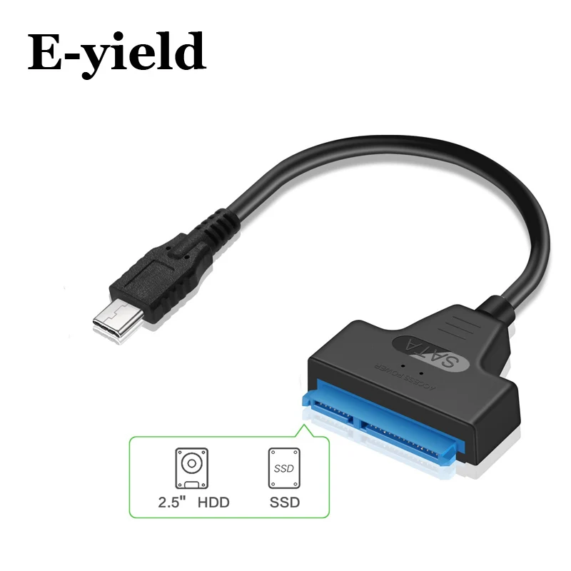 USB 3.1 Type C SATA Cables Converter Male to 2.5'' HDD/SSD Drive Wire Adapter Wired Convert
USB 3.1 Type C SATA Cables Converter Male to 2.5'' HDD/SSD Drive Wire Adapter Wired Convert