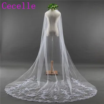 Real Photos 2019 3M Long Tulle Appliques Cathedral Long Bridal Veil With Comb Wedding Veil For Brides Wedding Accessories
Real Photos 2019 3M Long Tulle Appliques Cathedral Long Bridal Veil With Comb Wedding Veil For Brides Wedding Accessories
