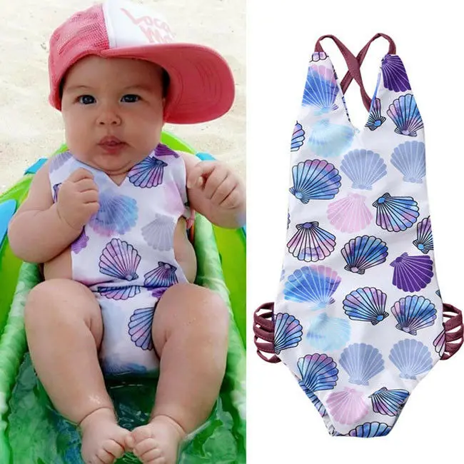 Kid Girls' One-Piece Swimsuits Shell Print Swimwear Child Adjustable Strapped Bikini Cute Beach Wear Light Color Swimsuits
Kid Girls' One-Piece Swimsuits Shell Print Swimwear Child Adjustable Strapped Bikini Cute Beach Wear Light Color Swimsuits