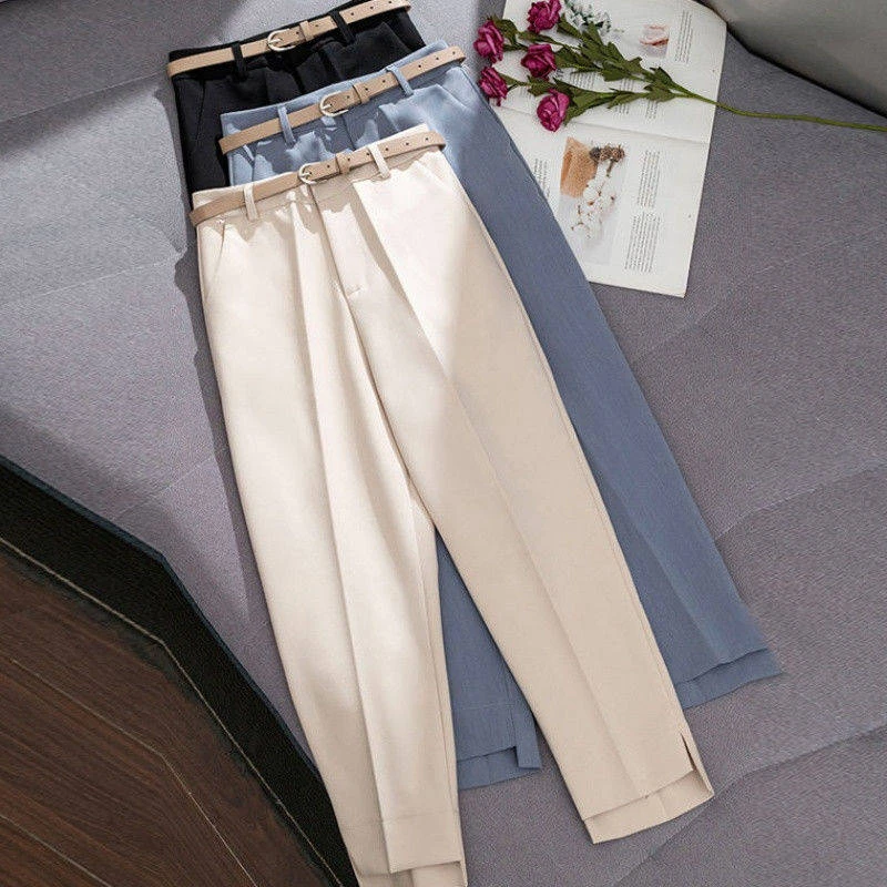 Casual Pants High Waist Autumn Straight Leg Slacks Office Lady Suit Pants Women Trousers Summer Fashion Solid Pant Streetwear
Casual Pants High Waist Autumn Straight Leg Slacks Office Lady Suit Pants Women Trousers Summer Fashion Solid Pant Streetwear