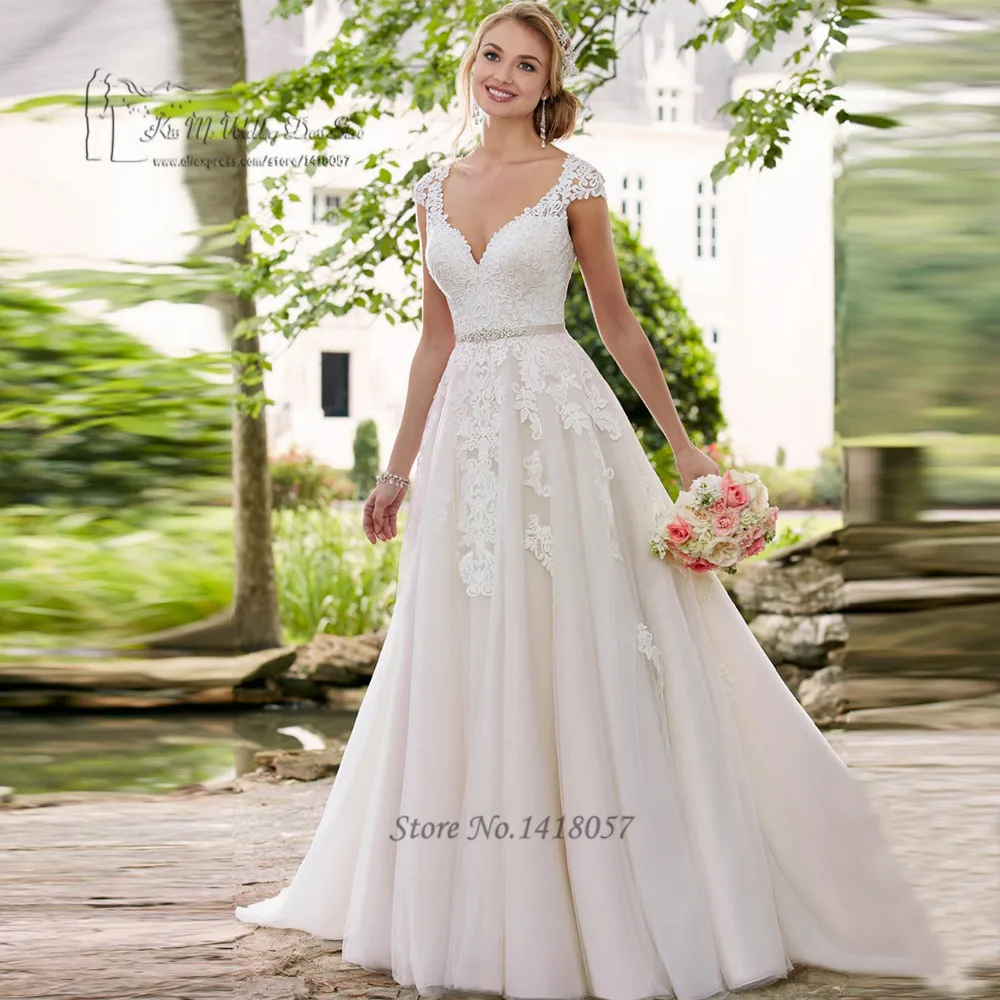Spring Boho Wedding Dress Lace Cap Sleeve Vintage Wedding Gowns A Line Robe de Mariage 2017 Cheap Bride Dresses Abiti Da Sposa
Spring Boho Wedding Dress Lace Cap Sleeve Vintage Wedding Gowns A Line Robe de Mariage 2017 Cheap Bride Dresses Abiti Da Sposa