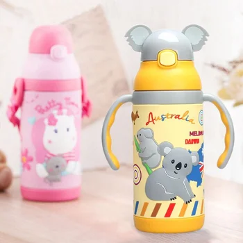 pinkah 400ml Cartoon Children Thermos Cup Stainless Steel Vacuum Water Bottle with Straw Portable long Rope Baby Training Cup
pinkah 400ml Cartoon Children Thermos Cup Stainless Steel Vacuum Water Bottle with Straw Portable long Rope Baby Training Cup