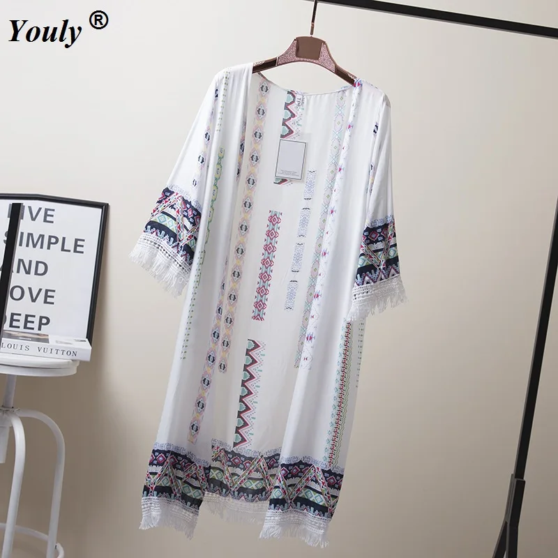 Bohemian Style 2019 Summer P Long Cardigan Kimono Tops Casual Boho Hippie Embroidery Tassel Ladies Shirts Women Tops
Bohemian Style 2019 Summer P Long Cardigan Kimono Tops Casual Boho Hippie Embroidery Tassel Ladies Shirts Women Tops