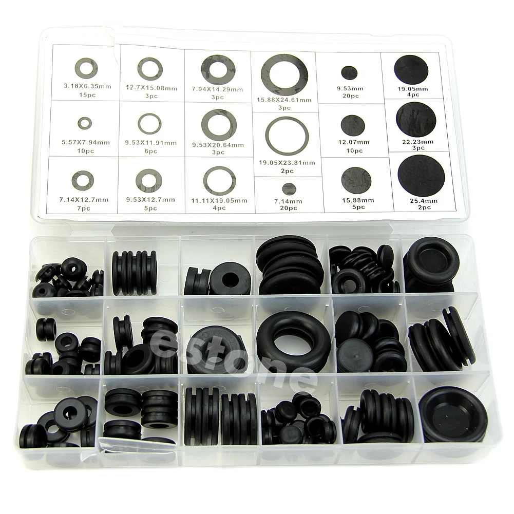 125Pcs Rubber Grommet Firewall Hole Plug Set Electrical Wire Gasket Assortment Kit Dropshipping
125Pcs Rubber Grommet Firewall Hole Plug Set Electrical Wire Gasket Assortment Kit Dropshipping