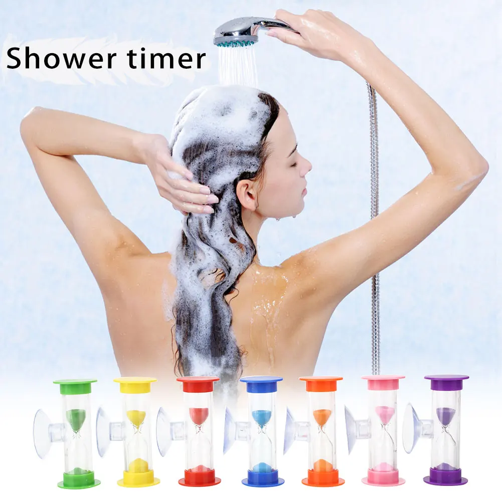 ABS Shower Timer Sand Clock Hourglass with Sucker Bathroom Bathing Time Tool Gadget Practical Convenient Colorful Bathing Timer
ABS Shower Timer Sand Clock Hourglass with Sucker Bathroom Bathing Time Tool Gadget Practical Convenient Colorful Bathing Timer