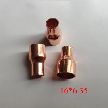 Head Inner diameter: about 16mm*6.35mm, Copper Reducer Refrigeration Air condition Pipe Fittings
Head Inner diameter: about 16mm*6.35mm, Copper Reducer Refrigeration Air condition Pipe Fittings