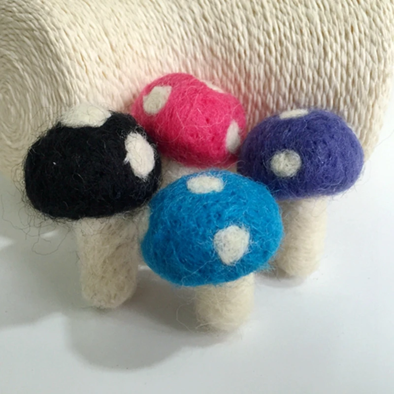 50MM 12Pcs ( Pure Handmade & Wool felt) Mix Colors 3D mushroom Woolen Wire Charms Jewelry Findings
50MM 12Pcs ( Pure Handmade & Wool felt) Mix Colors 3D mushroom Woolen Wire Charms Jewelry Findings