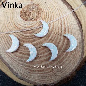 10pcs/lot 8*11mm Blue/White Moon Opal Charms 8x11mm Half Moon Fire Opal moon beads Pendant blue Opal for fashion Necklace
10pcs/lot 8*11mm Blue/White Moon Opal Charms 8x11mm Half Moon Fire Opal moon beads Pendant blue Opal for fashion Necklace