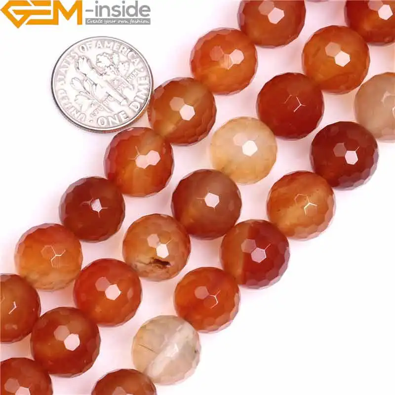 Gem-inside Round Faceted Red Carnelian Agate Gemstone DIY Loose Beads For Jewelry Making Beads ,8mm To 14mm Strands 15 Inches
Gem-inside Round Faceted Red Carnelian Agate Gemstone DIY Loose Beads For Jewelry Making Beads ,8mm To 14mm Strands 15 Inches