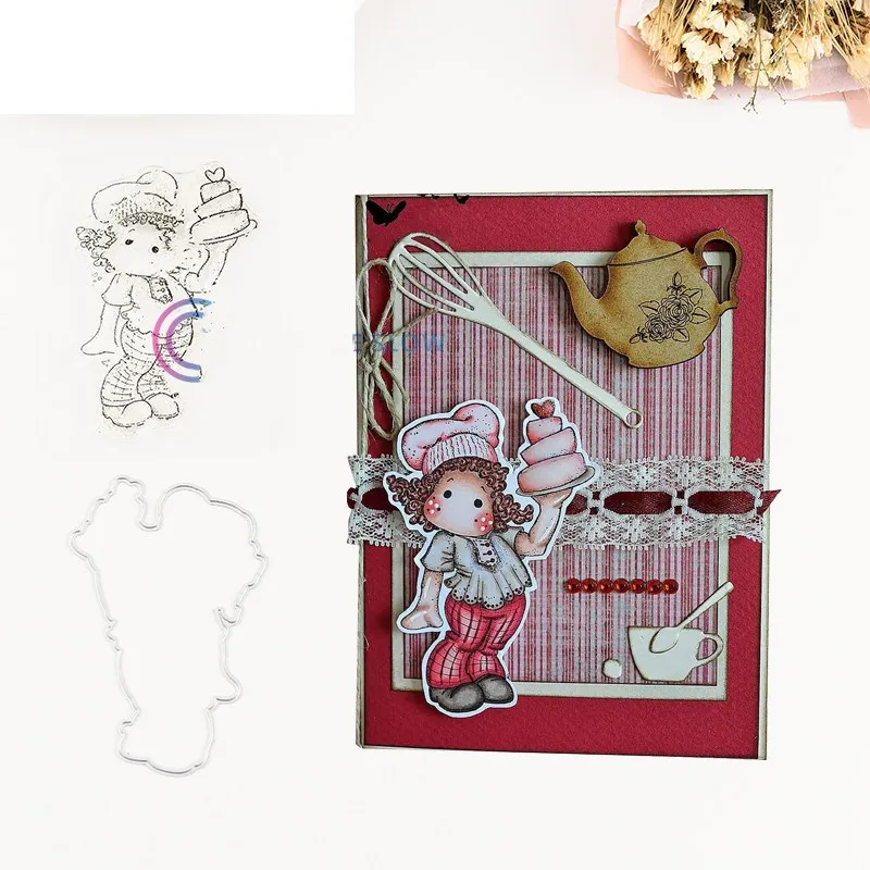 girl Transparent Clear stamp and Metal cutting dies DIY Silicone Seals Scrapbooking / Card Making/Photo Album Decoration
girl Transparent Clear stamp and Metal cutting dies DIY Silicone Seals Scrapbooking / Card Making/Photo Album Decoration