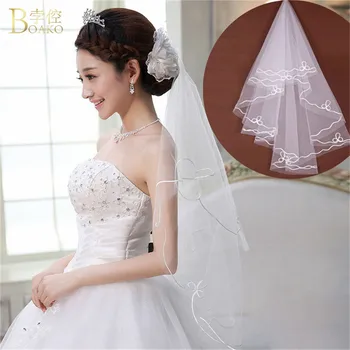BOAKO Simple and Elegent Wedding Veil No Comb Thread Cut Edge 2019 Hot Fashion Beautiful Bride Veils Single Tier Velos de Noiva
BOAKO Simple and Elegent Wedding Veil No Comb Thread Cut Edge 2019 Hot Fashion Beautiful Bride Veils Single Tier Velos de Noiva