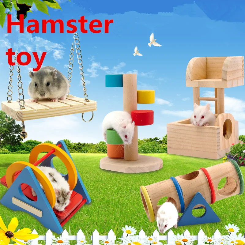 Hamster Seesaw wood toys Tube Tunnel Cage wood House rainbow swing Small Animals Pets Play Toys for Rat Mouse Mice Hamsters
Hamster Seesaw wood toys Tube Tunnel Cage wood House rainbow swing Small Animals Pets Play Toys for Rat Mouse Mice Hamsters