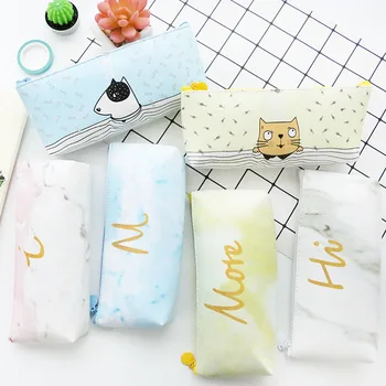 Japanese Creative Marble PU Leather Pencil Cases cute cat Stationery Storage Pen Bag School Office Pencil Bags Pencil Pouch
Japanese Creative Marble PU Leather Pencil Cases cute cat Stationery Storage Pen Bag School Office Pencil Bags Pencil Pouch