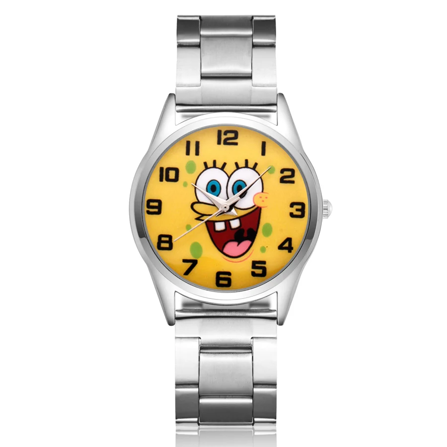 Cute Cartoon Pretty SpongeBob style Children's Watches Women's Student Girls boys Quartz Metal steel Wrist Watch JC02
Cute Cartoon Pretty SpongeBob style Children's Watches Women's Student Girls boys Quartz Metal steel Wrist Watch JC02