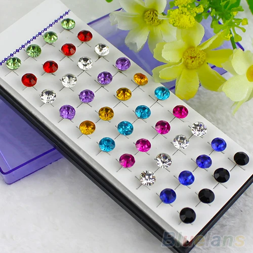 20 Pairs Lot Mixed Colors Unisex Sparkling Round Crystal Gothic Stud Earrings C6UI
20 Pairs Lot Mixed Colors Unisex Sparkling Round Crystal Gothic Stud Earrings C6UI