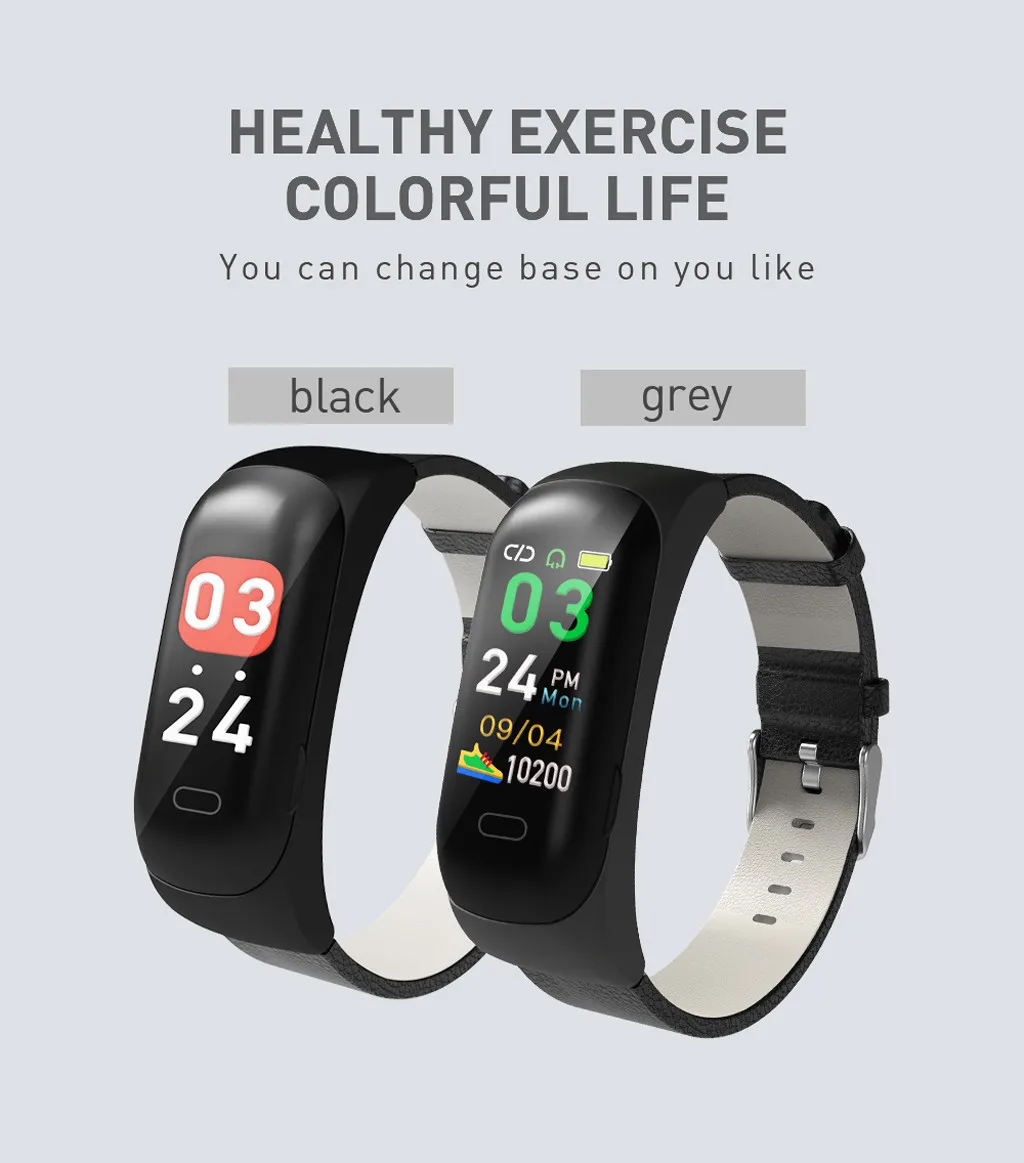 Smart Watch Bracelet Heart Rate Blood Pressure Monitor Fitness Tracker Bluetooth Support sports records step exercise time W1#
Smart Watch Bracelet Heart Rate Blood Pressure Monitor Fitness Tracker Bluetooth Support sports records step exercise time W1#