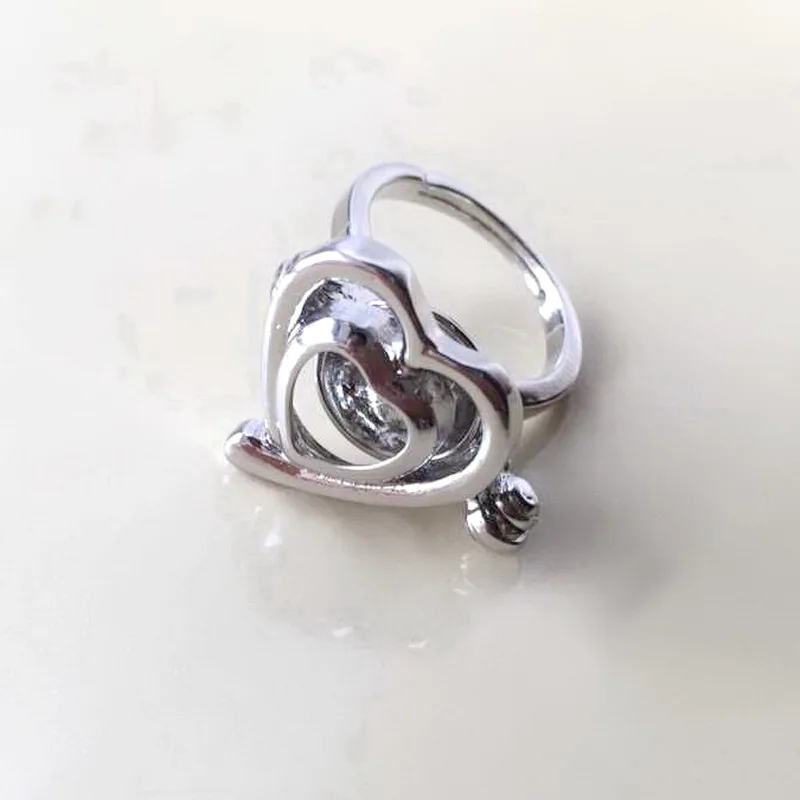 {Cage Ring} Heart Love Shape Ring Can Open & Hold Pearl /Crystal /Gem Bead Adjustable Size Ring
{Cage Ring} Heart Love Shape Ring Can Open & Hold Pearl /Crystal /Gem Bead Adjustable Size Ring