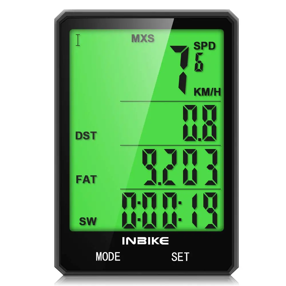 Outdoor Wireless Bicycle Computer Speedometer IPX6 Waterproof Bike Odometer Speedometer with Large Backlight LCD Display Screen
Outdoor Wireless Bicycle Computer Speedometer IPX6 Waterproof Bike Odometer Speedometer with Large Backlight LCD Display Screen