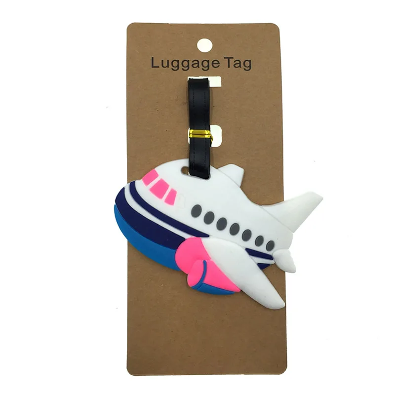 Cartoon Travel Accessories Airplane Luggage Tags Silica Gel Suitcase Cute ID Addres Holder Baggage Boarding Women Portable Label
Cartoon Travel Accessories Airplane Luggage Tags Silica Gel Suitcase Cute ID Addres Holder Baggage Boarding Women Portable Label