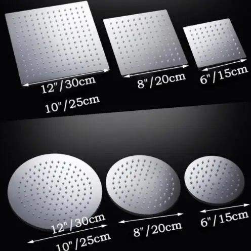 Free Shipping Stainless Steel Square and roung Shower Head Over-head Shower Sprayer Top Shower Head Chrome
Free Shipping Stainless Steel Square and roung Shower Head Over-head Shower Sprayer Top Shower Head Chrome