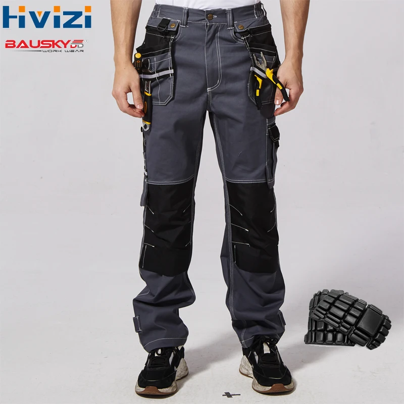 work wear men's safety clothing pants trousers multi-function tool pockets 100% cotton mechanic overalls knee pads B111
work wear men's safety clothing pants trousers multi-function tool pockets 100% cotton mechanic overalls knee pads B111