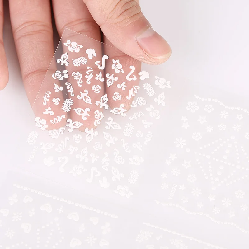 24 Sheet Beauty Floral Design Bronzing White Foil Nail Art Sticker Decals 3D Manicure Stamping Stickers For Nails Tips
24 Sheet Beauty Floral Design Bronzing White Foil Nail Art Sticker Decals 3D Manicure Stamping Stickers For Nails Tips